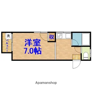 コーポクリエイト【1階】の間取り
