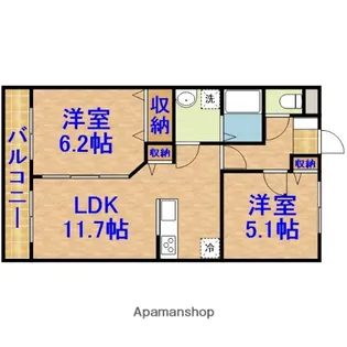 ソルグランデ【2階】の間取り