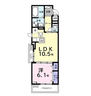 グレースコート10【1階】の間取り