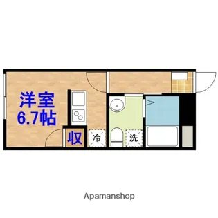 AMBITION葛城【2階】の間取り