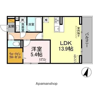 アヴァンスコート弐番館【2階】の間取り
