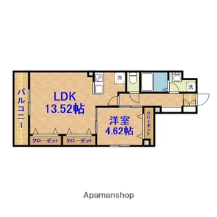 ミリアビタ大森台【1階】の間取り
