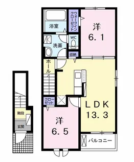 アルソーレ【2階】の間取り