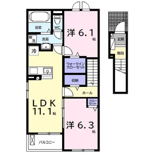 デスパシオ【2階】の間取り