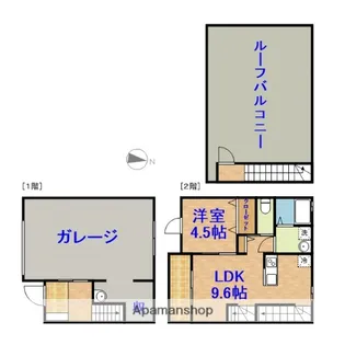 千葉県千葉市中央区今井3丁目【テラスハウス】の間取り