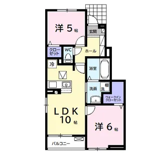スリー・サークル【1階】の間取り