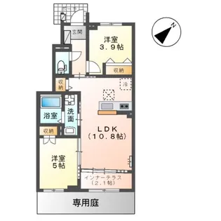 ヴェール【1階】の間取り