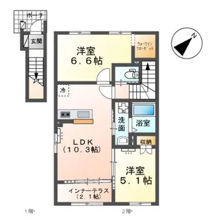 ヴェール【2階】の間取り