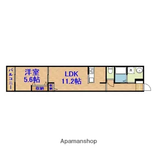LIKES仁戸名町 A棟【2階】の間取り