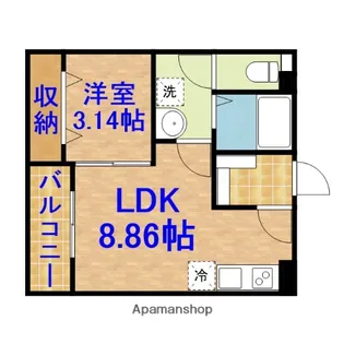 AJ千葉寺003【1階】の間取り