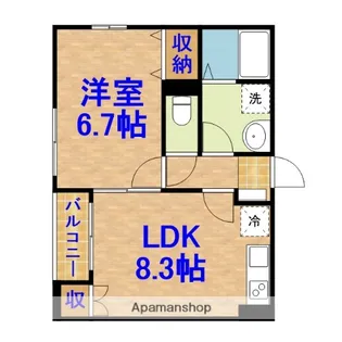 アルプス【2階】の間取り