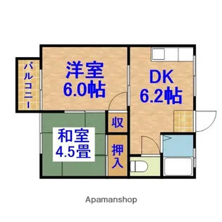 エムケイⅠ【101号室】の間取り