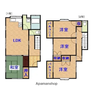 千葉県千葉市中央区花輪町【一戸建】の間取り