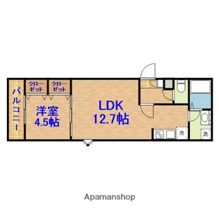 ジーメゾン千葉村田町シャルム【3階】の間取り