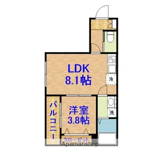 HFR蘇我B棟【3階】の間取り