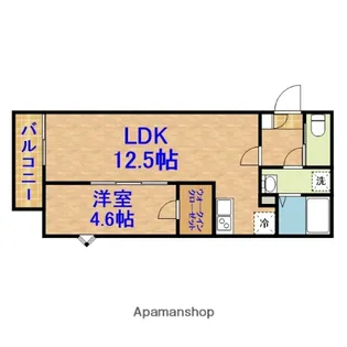 エベッラ【3階】の間取り