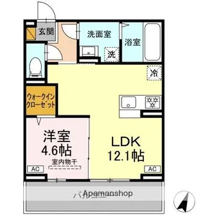 DーSOLACE末広4丁目【2階】の間取り
