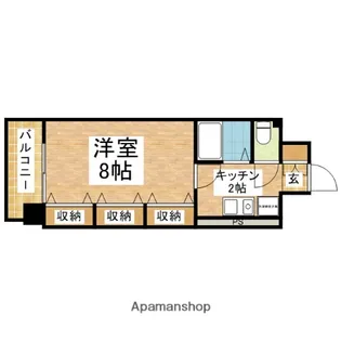 GRASS SQUARE 六番館【11階】の間取り