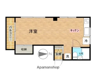 アビタシオン B棟【201号室】の間取り