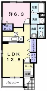 サンリット【1階】の間取り