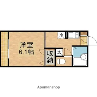 サンセールヒノA【202号室】の間取り