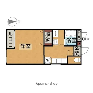 オリーブハウス【102号室】の間取り