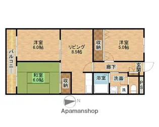 エクシードマンション【2階】の間取り
