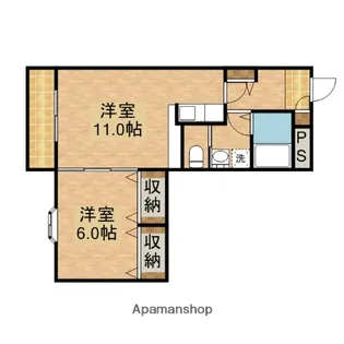 1LDKの間取り画像