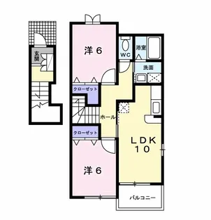 ハイツ ナリッシュ 3【2階】の間取り