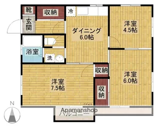 オリエックスハイム【201号室】の間取り