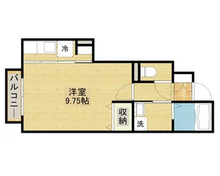 バードピア新田B棟【103号室】の間取り