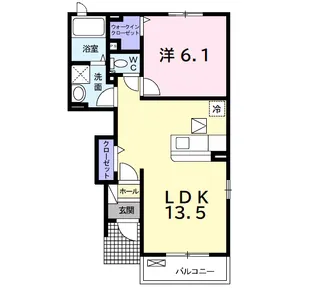 メゾンミルフィーユ B【1階】の間取り