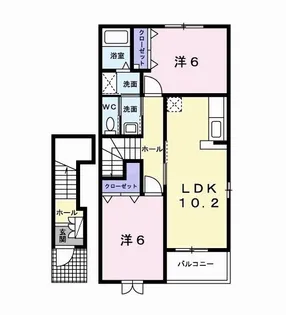 エピナールA【2階】の間取り