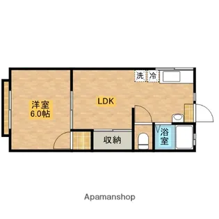 赤松ハイツ【201号室】の間取り