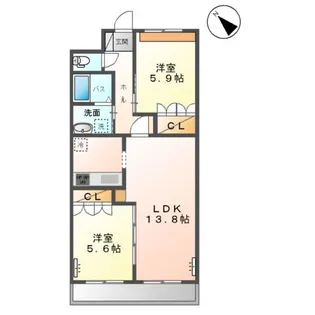 サンライズ SOURI【3階】の間取り