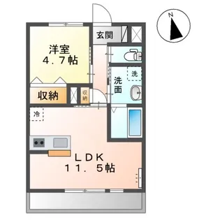 アクア フェバリット【2階】の間取り