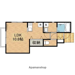 GREEN TERRACE.Y【103号室】の間取り