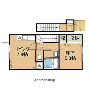 GREEN TERRACE.Y【202号室】の間取り