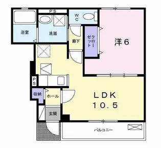 アバンツァート【1階】の間取り