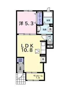 セイバリーヒルズ【1階】の間取り