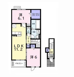 エレガンス【2階】の間取り