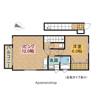 シャレー太田B【202号室】の間取り