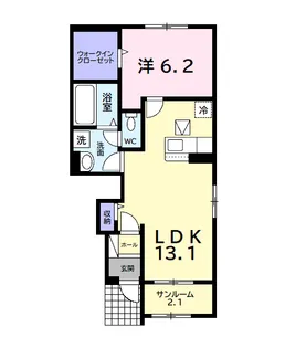 アルベロ【1階】の間取り