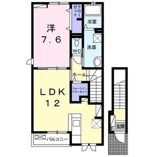 キャンディハウス【2階】の間取り