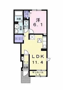 キャンビリーⅠ【1階】の間取り