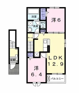 キャッスル ドマーニ 木更津【2階】の間取り