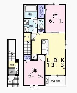 メゾン アールエスピー【2階】の間取り