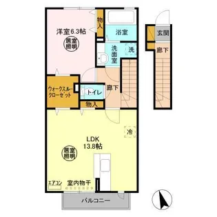 フェリジータ【2階】の間取り