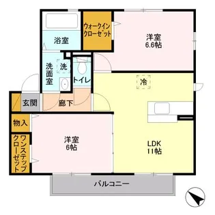フェザント A【2階】の間取り