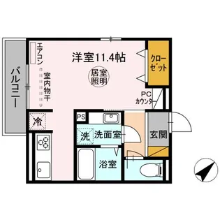 フランボワーズ中島【2階】の間取り